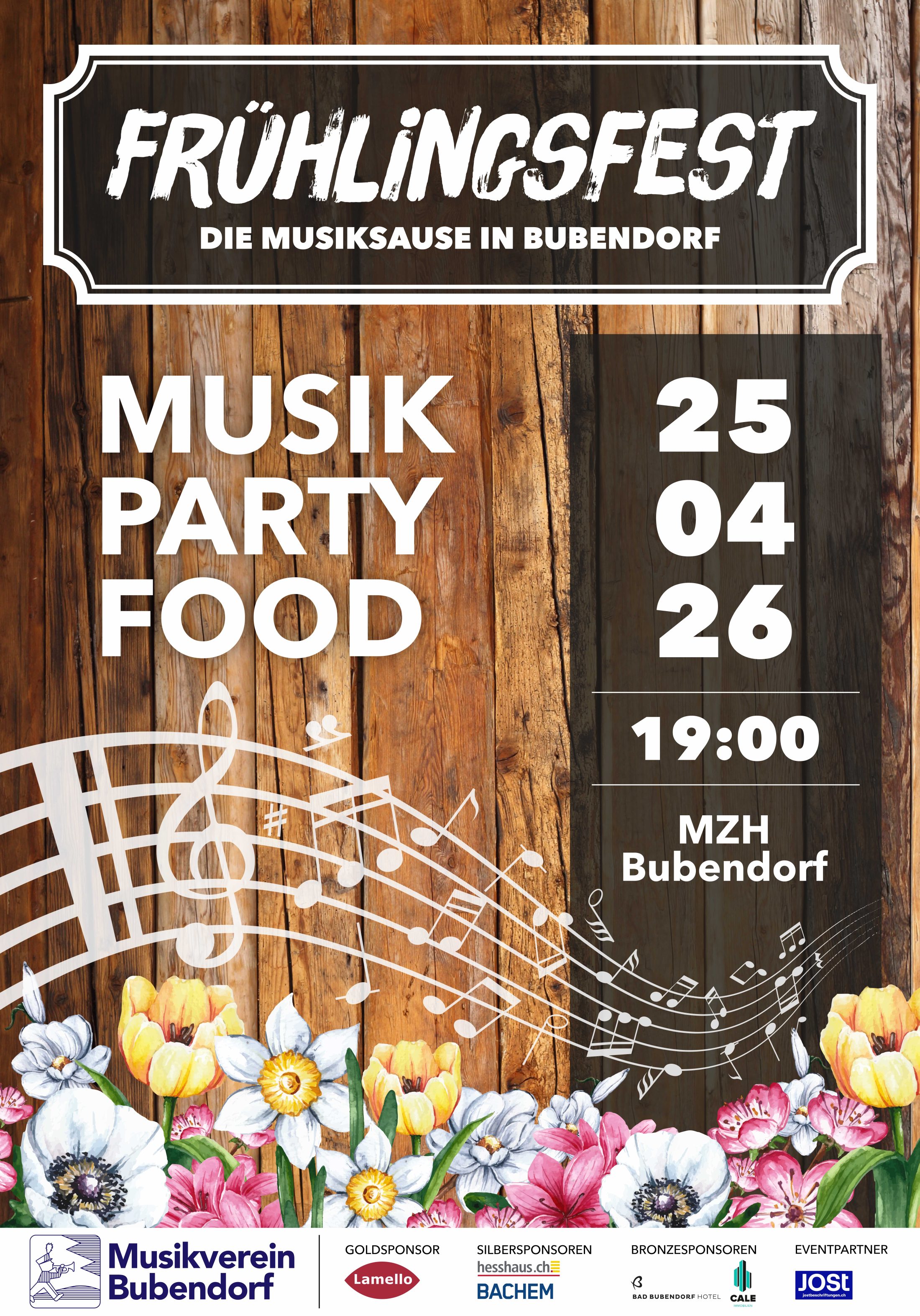 Musikverein Bubendorf, Frühlingsfest 2026 -Tickets