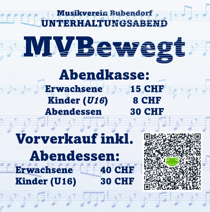 Musikverein Bubendorf, Unterhaltungsabend MVBewegt